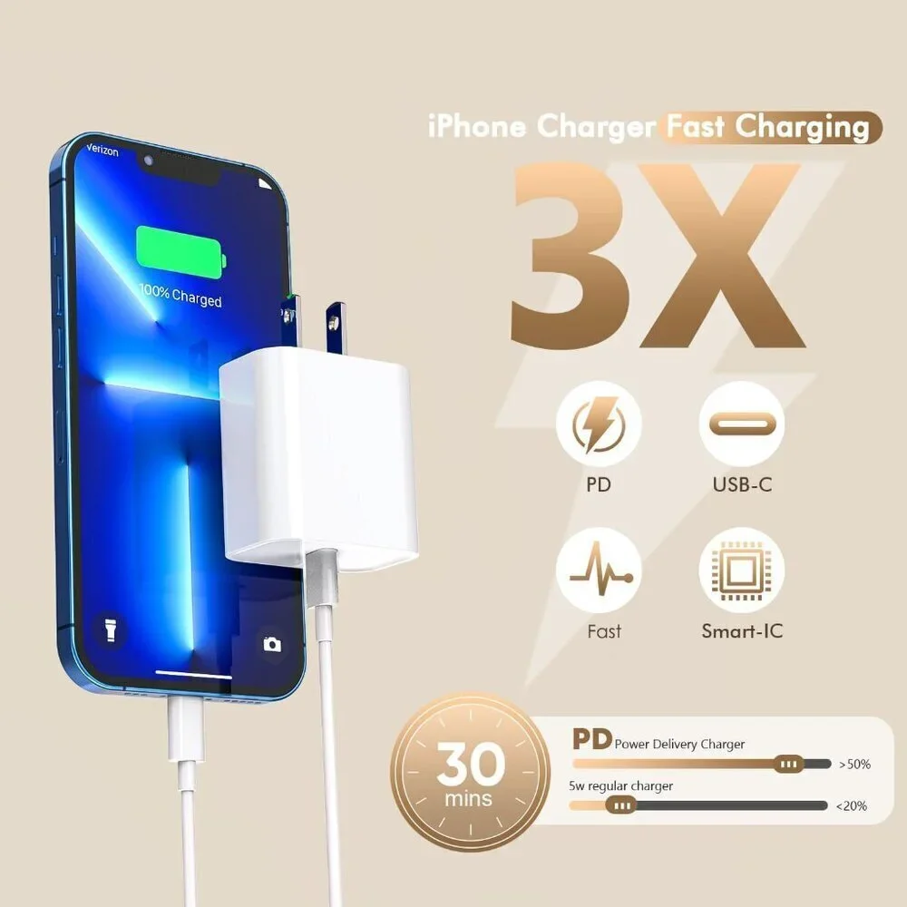 Apple MFi Certified]10FT Fast iPhone Charger,Extra Long Apple Charger Fast Charg